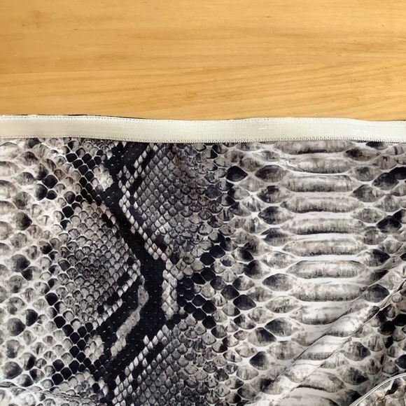 NORMA KAMALI Snake Print Bandeau Jersey Dress Size XL - Picture 6 of 11